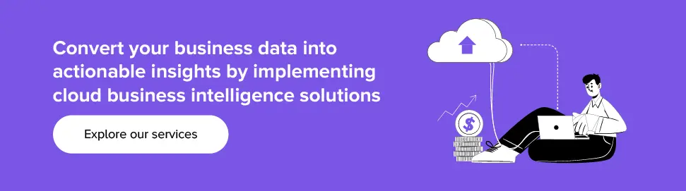 Convert business data into actionable insights by cloud business intelligence solutions