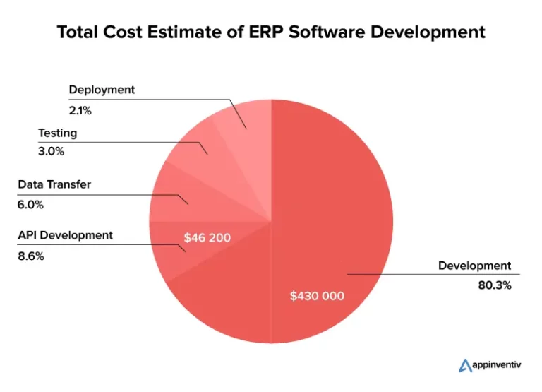 ERP software development cost